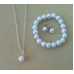 Flower girl gift - necklace, bracelet & stud earrings jewelry set